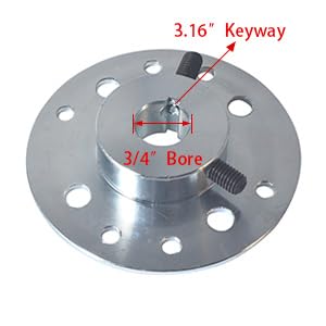 CPVNQMDG Steel Sprocket Hub for Go Kart 3/4'' Bore & 3/16'' Keyway for Mini Bike 212cc 196cc 6.5hp Dune Buggies Drift Trike Heav
