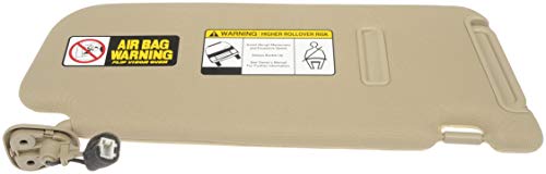 Dorman Driver Side Sun Visor, Beige, Plastic, Model 74212, Compatible with Select Hyundai Models
