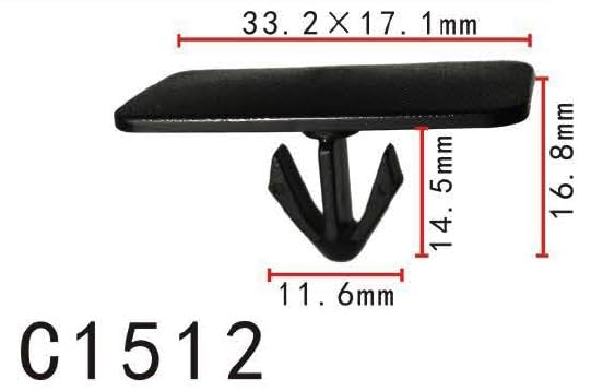 Autobahn88 Retainer Clip For Sill Panel, Compatible With Gm (Oem: 10431524) (Pack Of 20)