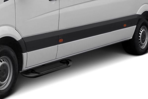 Black Horse Off Road Transporter Running Boards Black Compatible With 2014-2025 Ram Promaster 1500, 2500, 3500-Tr-D13596
