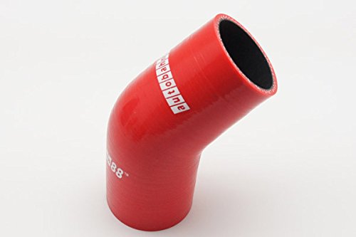 Autobahn88 Automotive Silicone Hose Bend, 45-Deg Elbow Coupler, ID=2.38'' (60mm), Leg Length 3.13'' (80mm), Wall Thickness= 0.16