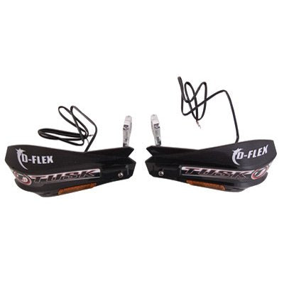 Tusk Mx D-Flex Atv Handguards With Turn Signals Black