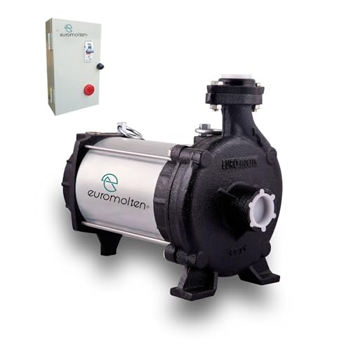 Euromolten 1Hp Open Well Submersible Pump (Isi Certified), Dual Carbon Bush Technology, 100 Percent Fine Copper Winding, Heavy D