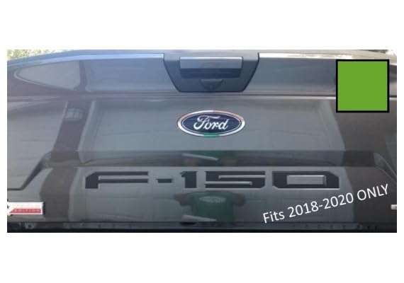 Decal Mods Tailgate Insert Decals Letters Inlays Indent Stickers (Thin) For Ford F150 (2018-2020) (Vibrant Green) - Cvgn