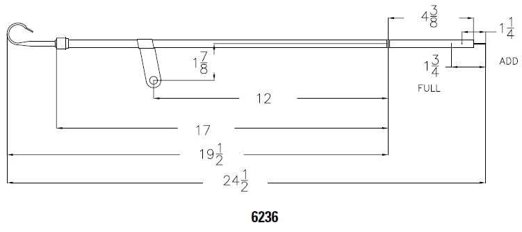 Mr. Gasket 6236 Oil Dipstick And Tube