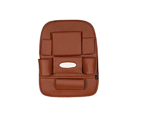 Semaphore 3D Car Auto Seat Back Multi Pocket Storage Bag Organizer Holder Hanger Accessory (TAN) Compatible with BMW X1