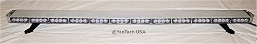 Yantech 60' Amber Clear Super Bright Led Light Bar 102 Leds Flashing Warning Tow Truck Wrecker Police Snow Plow With Cargo Lights And Brake Or Turn Signal Lights - Usa Warranty W/Lifetime Service