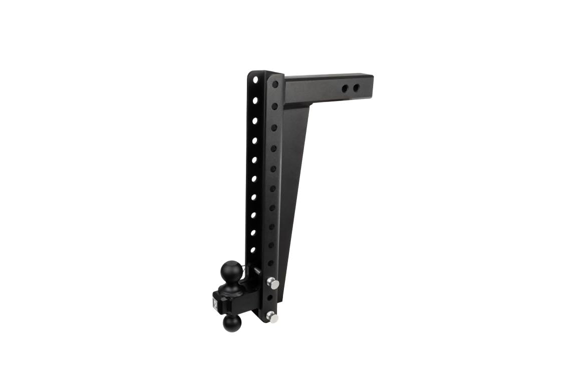 Bulletproof Hitches - 2.5'' Adjustable Heavy Duty Trailer Hitch (22,000 Lb. Rating) - 20'' Drop/Rise Trailer Hitch With 2'' & 2-