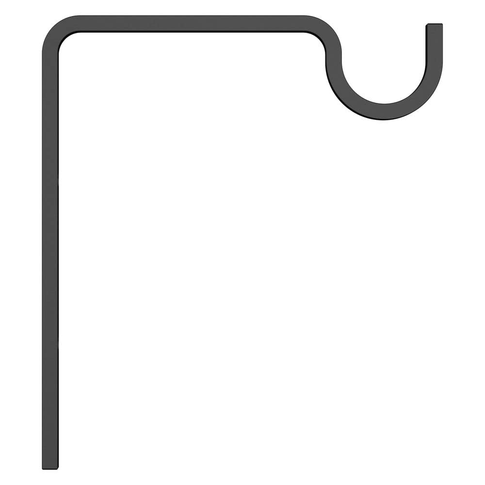 National Hardware N275-507 Extended Wall Hook, 9'', Black