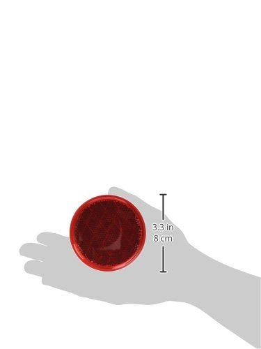 Peterson Mfg Peterson Manufacturing V475R Red 3-3/16'' Round Reflector