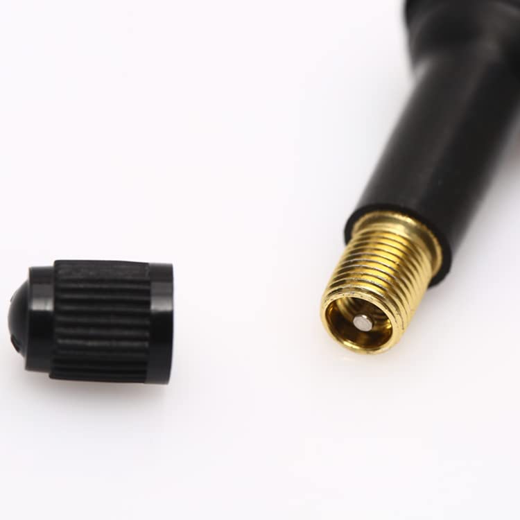 ACCRETION TR414 Rubber Snap-in Tire Valve Stem for Tubeless 0.453 Inch 11.5mm Rim Holes on Standard Vehicle Tires (Set of 4)