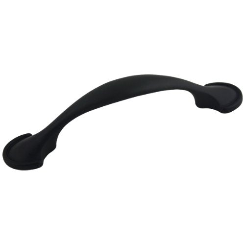 25 Pack - Cosmas 6632FB Flat Black Cabinet Hardware Handle Pull - 3' Inch (76mm) Hole Centers