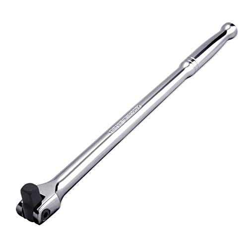 Neiko 00200A 1/2'' Drive Extension Breaker Bar | 15'' Length | Rotating Flex Head | Cr-V Steel