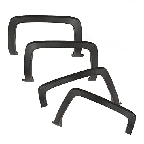 Pit66 4Pcs Fender Flares, Compatible With 2014-2018 Chevy Silverado 1500/2015-2019 Silverado 2500Hd 3500Hd(Only Fit Models With