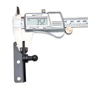 10Mm Ball Stud Mounting Bracket Angled L-Shaped Gas-Strut Mounts For Lift Supports Shocks Spring Prop, Black Set Of 4