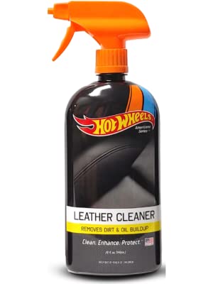 Americana Series Hot Wheels Car Leather Cleaner Spray — Special Uv Protection — Car Cleaning Supplies — Car Care Products — Car Detailing Supplies — Interior Car Cleaner - 20 Oz