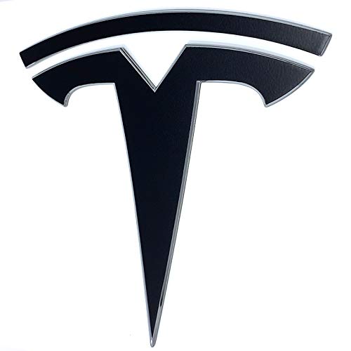 Logo Decal Wrap For Tesla Model Y, 11-Pc Set (Satin Black)