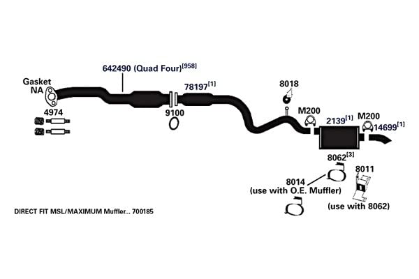 AP Exhaust Products 700185 Exhaust Muffler