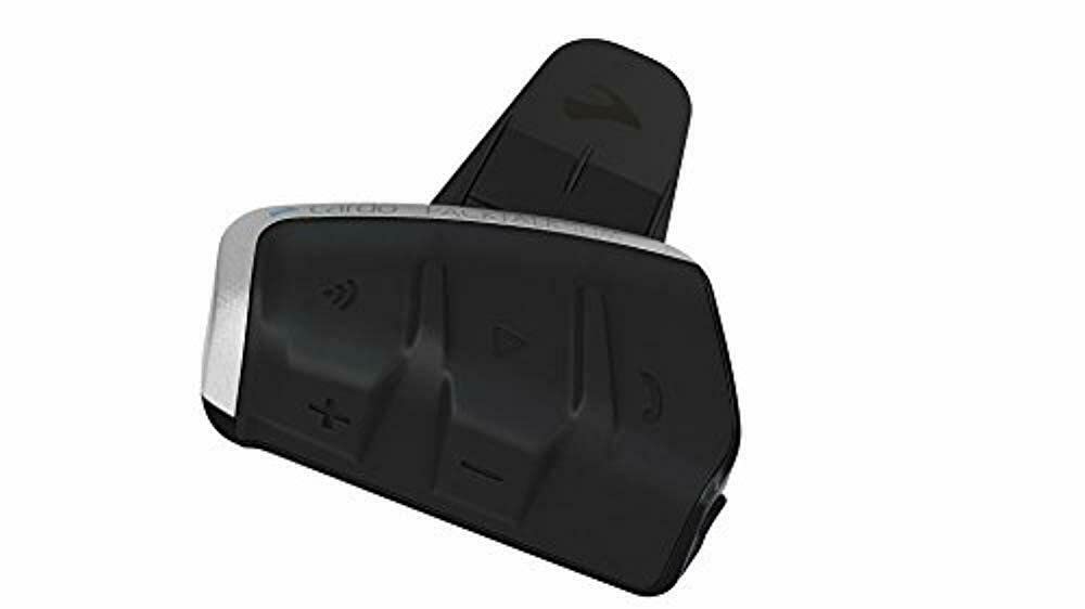 Cardo Pts00001 - Packtalk Slim Motorcycle Bluetooth Communication System Headset - Black, Single Pack