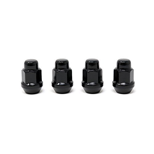 White Knight 1704Sbk-4 Black 1/2''-20 Bulge Acorn Lug Nut, 4 Pack