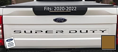 Ford Super Duty Letter Inserts Inlays Decals Stickers (Thin) For Tailgate (2020-2022) F250 F350 F450 (Bronze Metallic) - Cbrnz