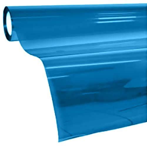Vvivid Colorful Transparent Vinyl Car Window Tinting 30 Inch X 60 Inch 2 Roll Pack (Blue)