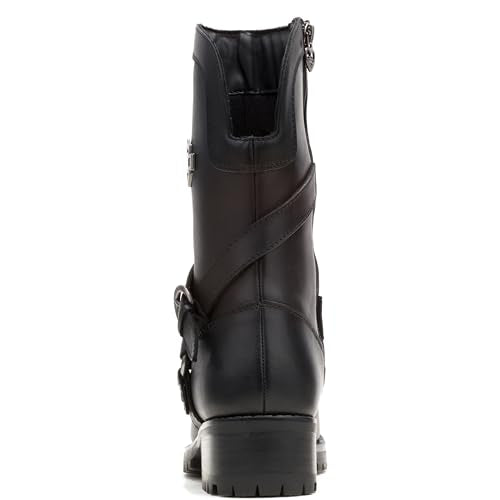 Harley-Davidson Footwear Women'S Amber Water Resistant Motorcycle Boot ,Black,9 M Us