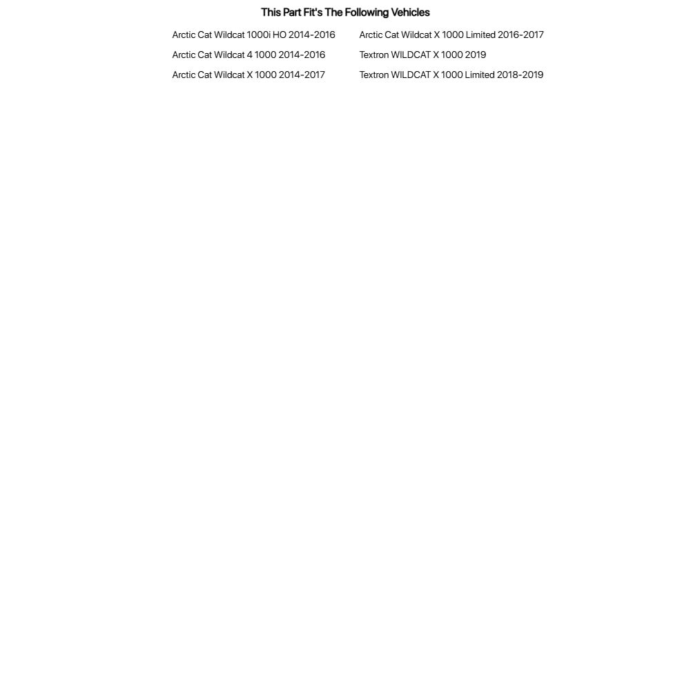 TUSK A-Arm Bushing Kit for Arctic CAT Wildcat X 1000 2014-2017