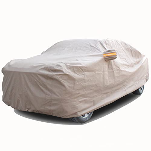 Tecoom Thick Shell Truck Pickup Car Cover Waterproof Windproof With Straps Buckles Antenna Patch Fit For Ford F150 Ram 1500 Chev