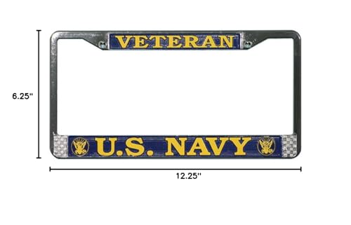 Mitchell Proffitt Us Navy Veteran License Plate Frame