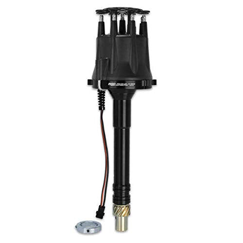 85505 Msd Black Chevy V8 Pro-Billet Distributor W/Locked-Out Timing & Bronze Gear