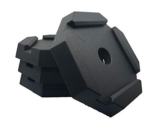 Snappad Eq Stable Permanently Attached Rv Leveling Jack Pad For Equalizer 8-Inch Square Landing Feet (Stable 4-Pack)
