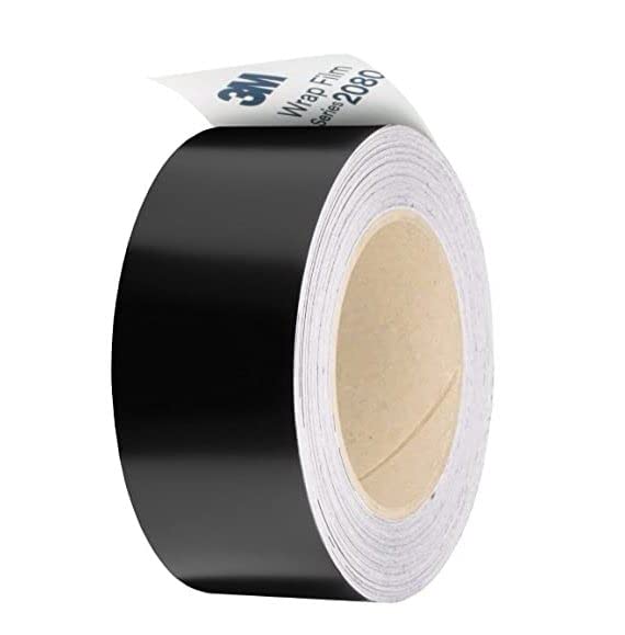 3M Black Vinyl Wrap Film Series 2080 1080 Kit for Black Gloss Out Chrome Delete Window Trim Door Trim Free Tool Kit (Satin Black