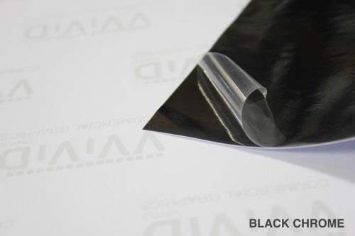 VViViD Black Mirror Chrome Cast Vinyl Wrap Self-Adhesive Film Air-Release Bubble and Air-Free 3MIL-VViViD8 (1/2ft x 5ft)