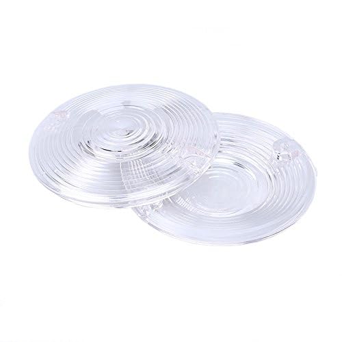 Zytc White Clear Harley Turn Signal Lens Lenses Covers 3 1/4'' For Harley Touring Flat Electra Glide Road King Pack Of 2