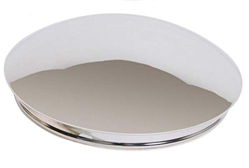 New Set of 4 Chrome Baby Moon Wheel Center Caps 7.5'' Backside Diameter Metal Steel for American Racing VN31 Rim