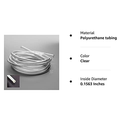 OnFireGuy 6 Feet Premium High Performance 5/32 inch Clear Fuel Line | Small Engine Gas Oil Injection Line Flexible Fuel Hose for