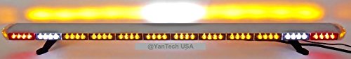 Yantech 60' Amber Clear Super Bright Led Light Bar 102 Leds Flashing Warning Tow Truck Wrecker Police Snow Plow With Cargo Lights And Brake Or Turn Signal Lights - Usa Warranty W/Lifetime Service
