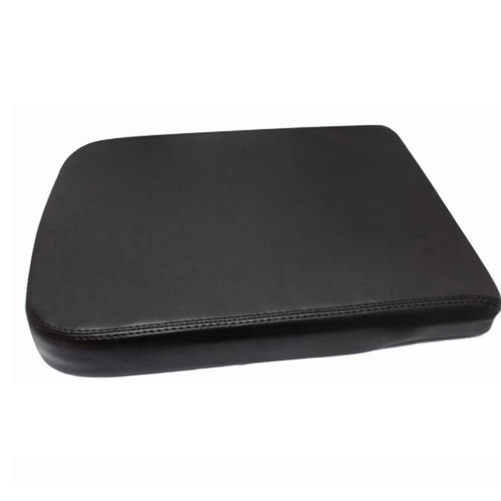 Pit66 Center Console Lid Armrest Cover Replacement Compatible With Dodge 2002-2008 Ram 1500 2500 3500 Leather Black
