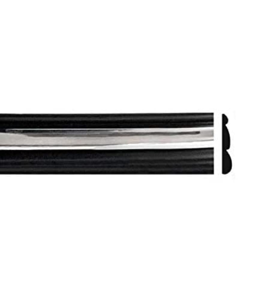 1992-1996 Ford Black Chrome Side Body Trim Molding Rocker Panel Pickup Truck F150, F250, F350, Bronco - 2'' Wide (Half Roll - 12
