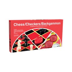 E S Lowe & Company Tournament Chess Set 3 1/8 King Felted Staunton Chess Set