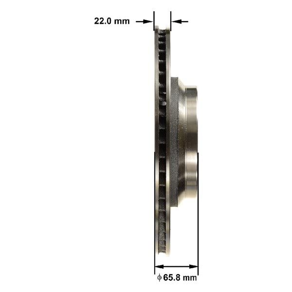 Bendix Premium Prt5804 Rear Left Brake Rotor For Lexus Ls460 2017-2007, Ls600H 2016-2008