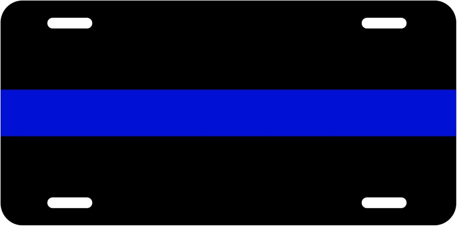 Thin Blue Line Police Metal Novelty License Plate Tag Lp-4183