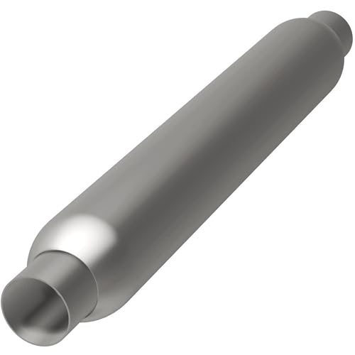 Magnaflow Glasspack Performance Exhaust Muffler 18146: 2.5''/2.5'' Inlet/Outlet, 4X4X26'' Round