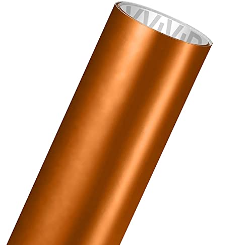 Vvivid Copper Satin Chrome Vinyl Wrap Stretch Conform Diy Easy To Use Air-Release Adhesive (3Ft X 5Ft)