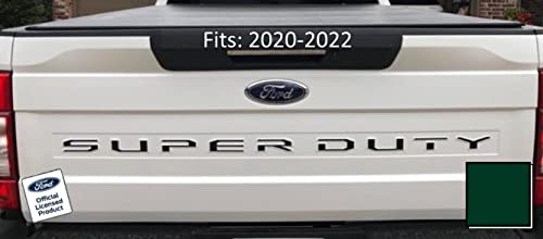 Ford Super Duty Letter Inserts Inlays Decals Stickers (Thin) For Tailgate (2020-2022) F250 F350 F450 (Forest Green) - Cdfg