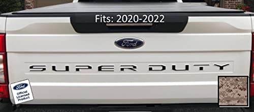 Ford Super Duty Letter Inserts Inlays Decals Stickers (Thin) For Tailgate (2020-2022) F250 F350 F450 (Marpat Desert Camo) - Marp
