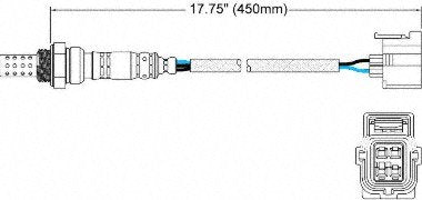 Walker Products 250-24253 4-Wire Oxygen Sensor