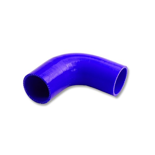 Auto Dynasty 2.25 Inches 90 Degree Elbow Turbo/Intercooler/Intake Piping Coupler Silicone Hose (Blue)