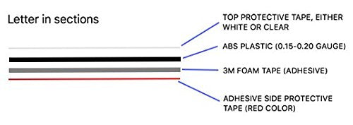 Bdtrims Bumper Raised Letters Compatible With Acura Integra 1994-1997 (Chrome)